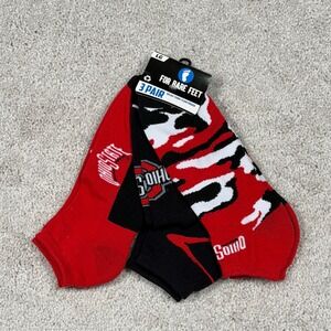 For Bare Feet Ohio State Buckeyes Camo Socks 3 Pair Pack Large